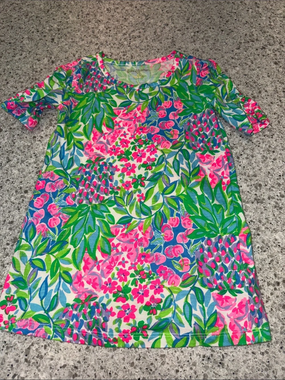 Lilly Pulitzer Girls Mini Belden Dress in Multi A Cherry On Top